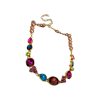 23865a52-bc26-422f-b6b7-3392357c4ecb.jpg Retro High-grade French Color Diamond Water Drop Flower Earrings