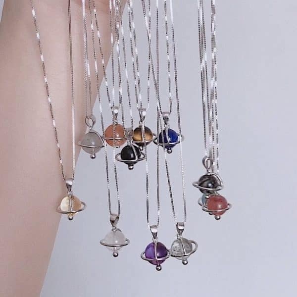 Twelve constellations guard Stone Necklace
