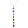 Natural stone colorful beads pendant