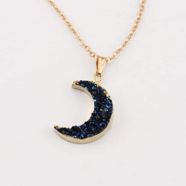 Imitation natural stone resin necklace