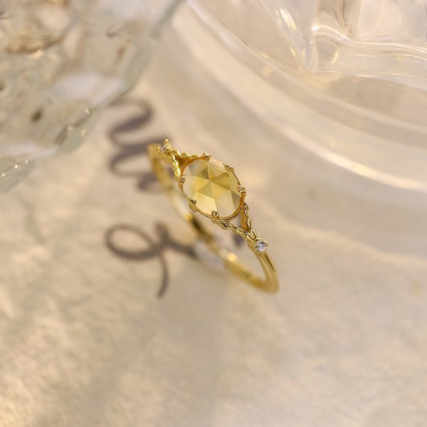 Story Citrine Ring Refreshing Stylish Sterling Silver