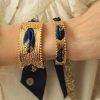 French Retro Color Scarf Bracelet