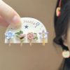 Super Gentle Flower Small Ear Clips Four-piece Set Niche Design