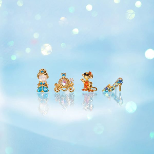 2403130609460323000.jpg Women's Niche Zircon Earrings Four-piece Set