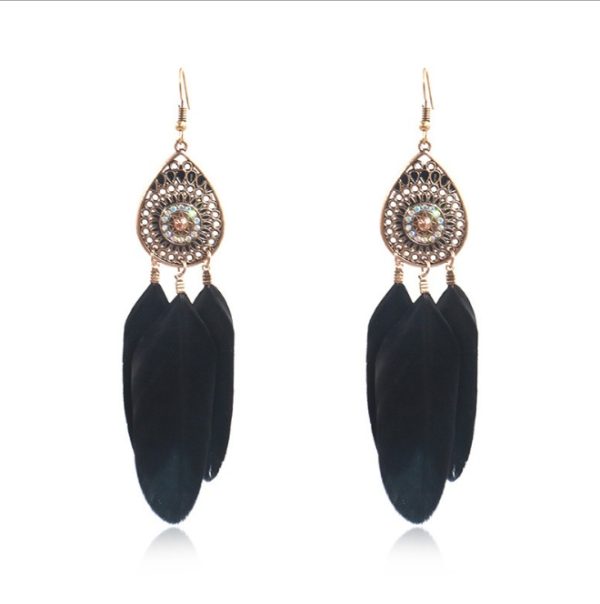 Drop-shaped long pendant