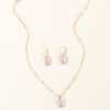 Creative Fashion Resin Butterfly Necklace And Earring Set