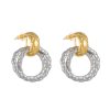 Ornament Circle Pendant Stud Senior Sense All-match Temperament Earrings
