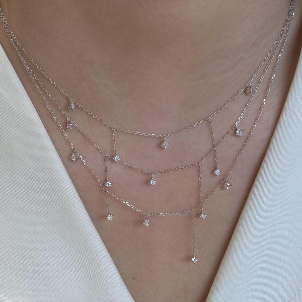 Special-interest Design High-grade Tassel Light Luxury Double Layer Twin Clavicle Chain