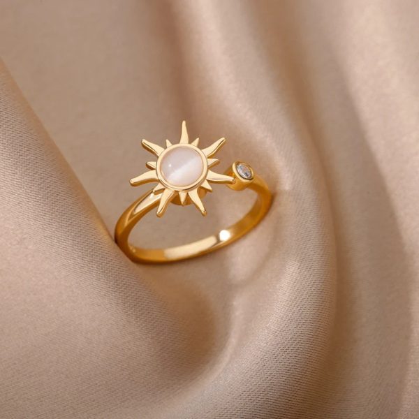 Women's Simple Rotatable Decompression Ring
