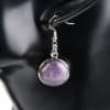 Natural stone crystal earrings