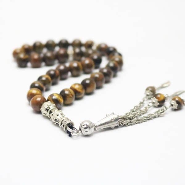 Tiger eye stone rosary bracelet