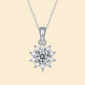 Temperament 925 Silver Moissanite Necklace