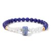 Women's Natural Imitation Sunstone Amethyst Bead Bracelet