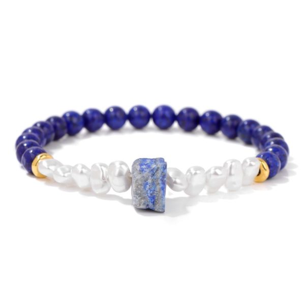 Women's Natural Imitation Sunstone Amethyst Bead Bracelet