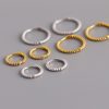 Geometric Ring Circle Twist Ear Buckle Earrings Women