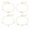 S925 Sterling Silver Geometric Water Drop Bracelet Women's All-match Simple