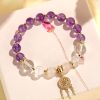New Chinese Style White Crystal Tassel Bracelet Female Niche High Sense