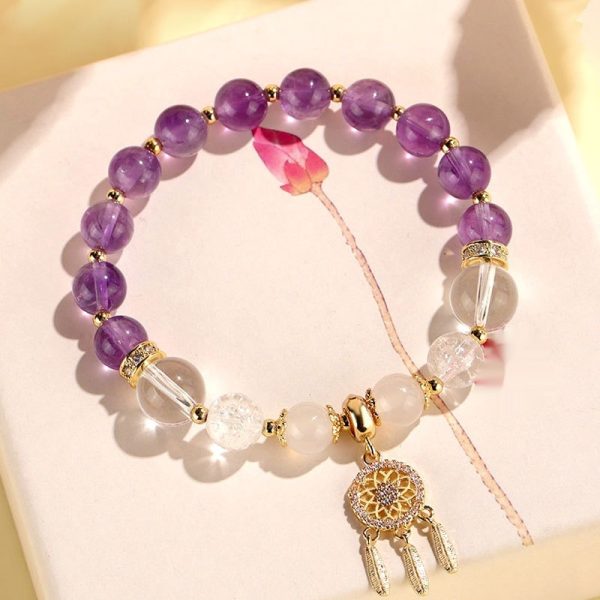 New Chinese Style White Crystal Tassel Bracelet Female Niche High Sense