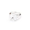 European And American Classic Light Luxury Multi-color Artificial Crystal Square Ring For Women