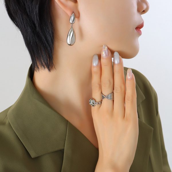 Women's Drop Stitching Pendant Earrings