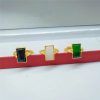 Brass Gold-plated Long Gem Electroplated Live Ring
