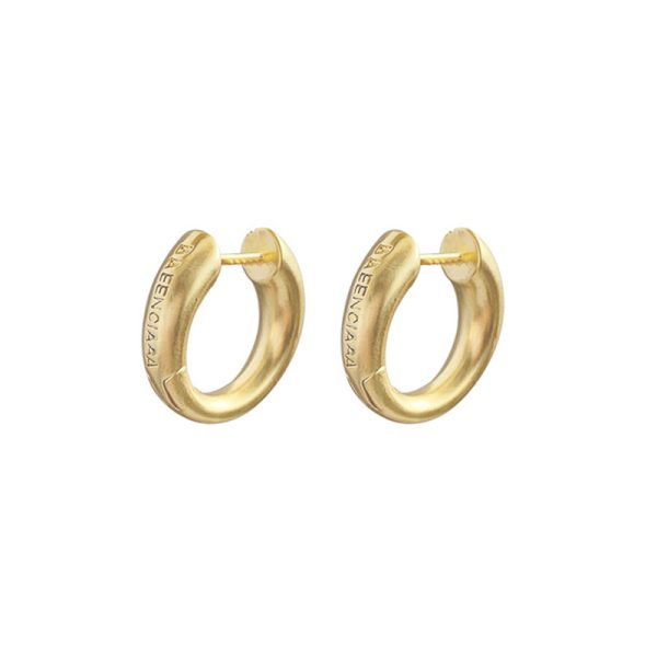 Fashion Ladies Simple Circle Metal Earrings