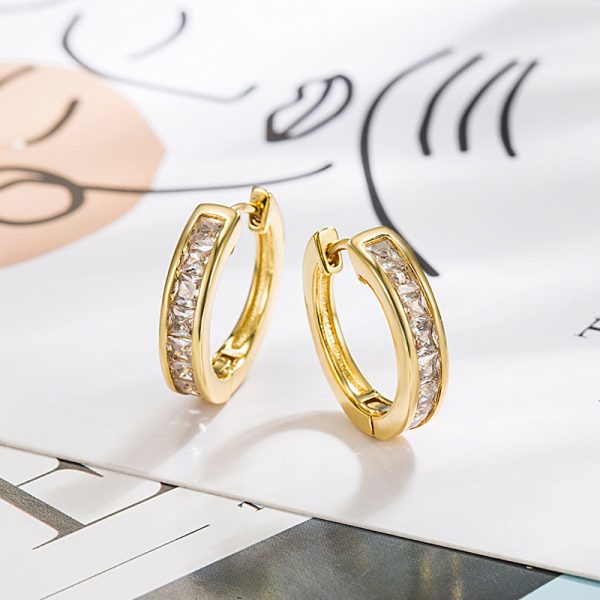 Super Fairy Zircon Circle Ear Clip