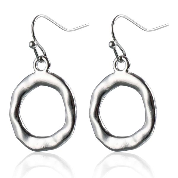 Fashionable Punk Geometric Hollow Stud Earrings