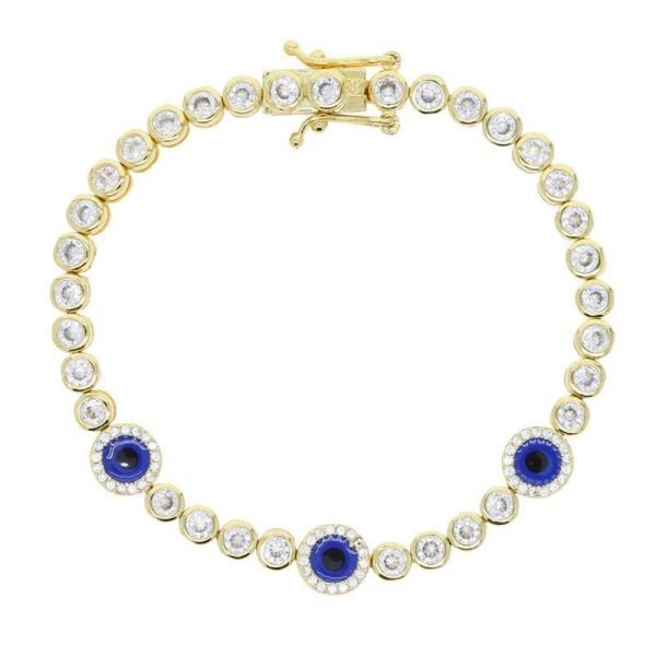 Geometric CZ Tennis Bracelet For Women Paved Different Shape