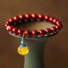 Fashion Personalized Gold Cinnabar Bracelet For Women