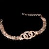 Necklace Earrings Bracelet Ring Jewelry Set European and American Plated 18K Jewelry Four-piece Set