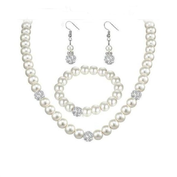 Necklace, bracelet, earring set