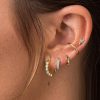 Stacked Earrings Set With Combo Set Ear Clips