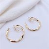 Mosquito Coil Irregular Metal Earrings Circle Ear Clip Without Hole
