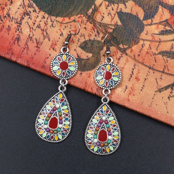 Colorful drop earrings