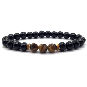 Glitter stone volcanic stone bracelet