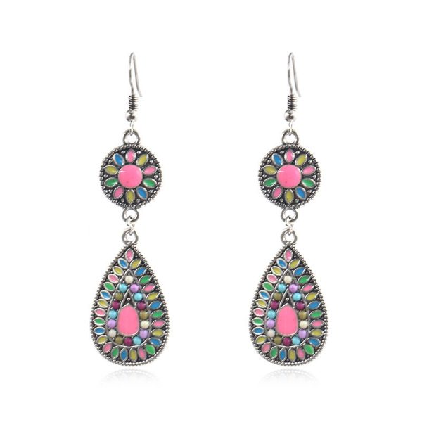Colorful drop earrings