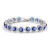 Fashion Gold-plated Inlaid Zircon Hollow Round Bracelet