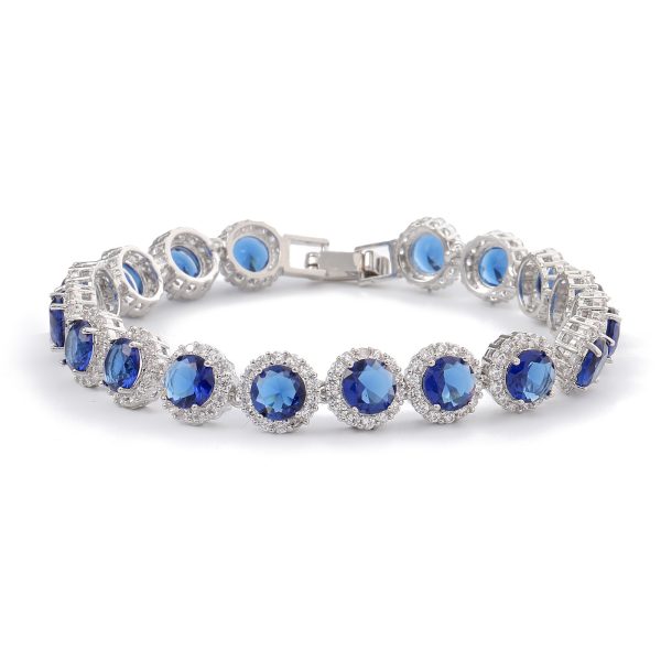 Fashion Gold-plated Inlaid Zircon Hollow Round Bracelet