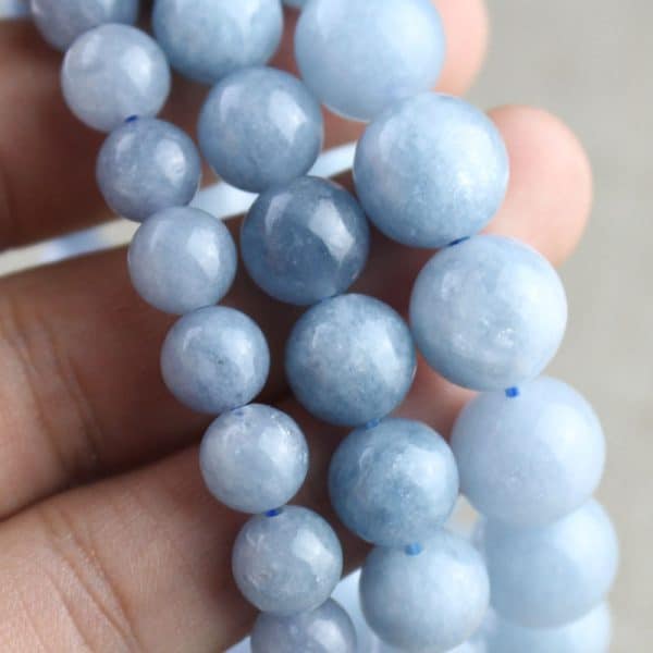 Aquamarine Chalcedony Bracelet Stone Crystal