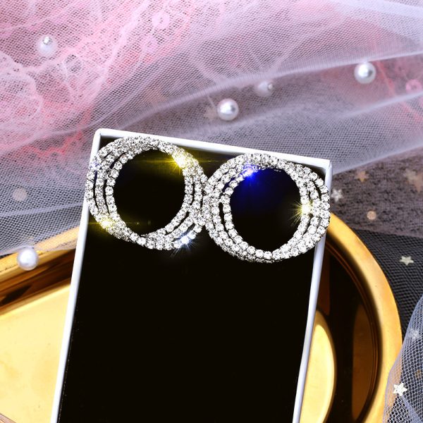Fashion Simple Ladies Circle Earrings