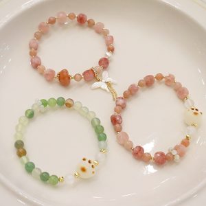 Natural Sunstone Crystal Bracelet Female Cut Surface Advanced