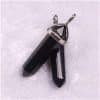 Natural Stone Hexagonal Prism Pendant