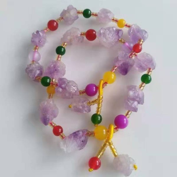 Fashion Romantic Natural Shaped Amethyst Bracelet