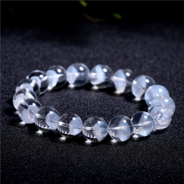 Women's Natural White Ghost Pyramid Bracelet