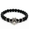 Man's Volcanic Stone Bracelet Longteng Ornaments Bracelet Natural Stone Elastic Bracelet