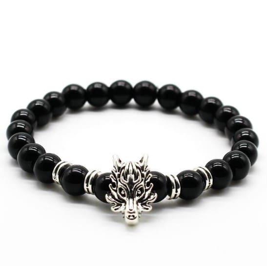 Man's Volcanic Stone Bracelet Longteng Ornaments Bracelet Natural Stone Elastic Bracelet