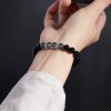 Chinese Style Micro Glass Bead Accessories Black Bracelet
