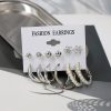 Simple Earrings 6 Pairs With Diamonds Earings Set