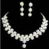 Bridal Jewelry Necklace Earrings Crown 3-Piece Set